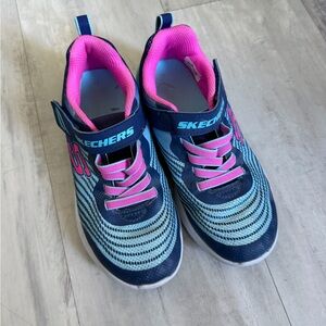 Skechers Girl ' Blue and Pink Sneakers